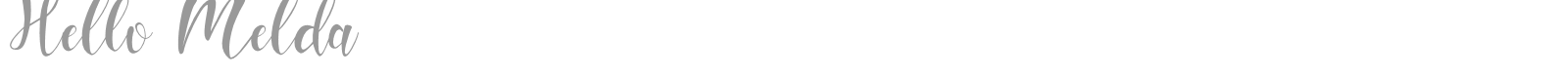 Hello Melda font preview